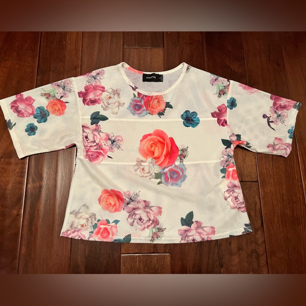 Minkpink Floral Crop Top